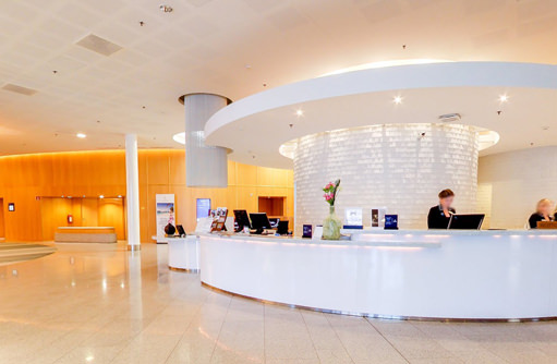 Hotelli Hilton Airport, virtuaalikierros, Google Business view, yritysesittely, tilaesittely